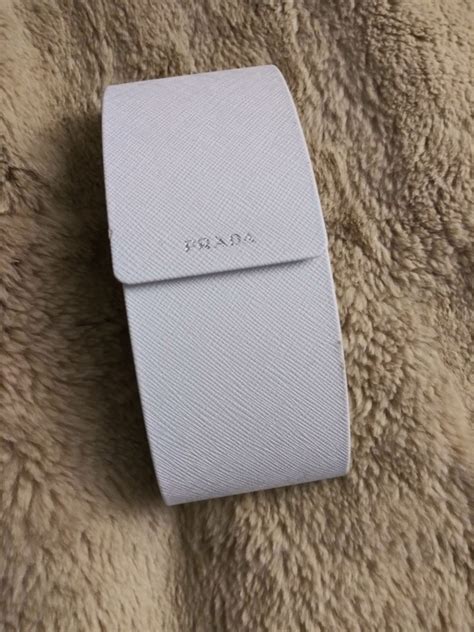 white prada sunglass case